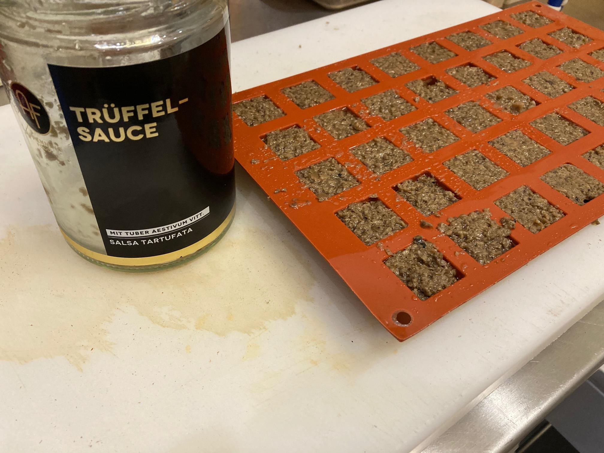 Truffle sauce mise en place