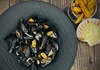 Moules frites with tarragon cream and truffle mayonnaise